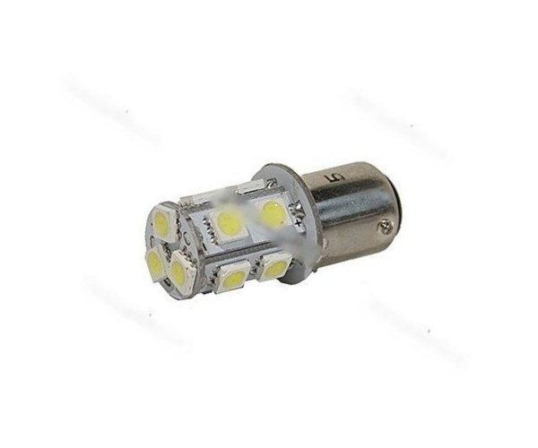 Лампа светодиод 12V21/5W BAY15d Nord YADA 13SMD белая