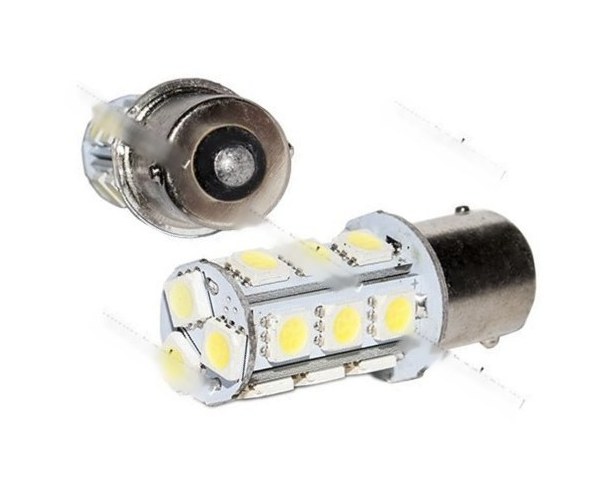 Лампа светодиод 12V21W BA15s ДиаЛуч 18SMD белая