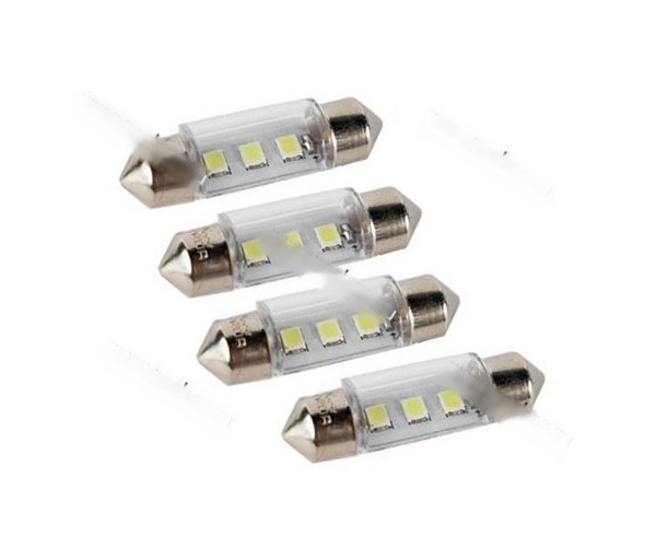 Лампа светодиод 12V5W SV8.5-8 Nord YADA 3LED белая