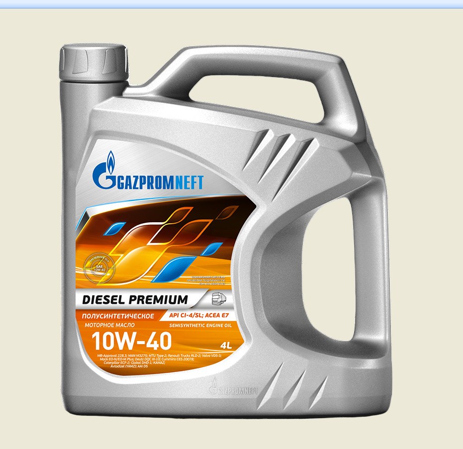 Масло Gazpromneft 10W40 Diesel Premium API CL-4/SL ACEA E7  5л п/с