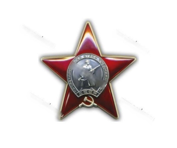 Наклейка 9 мая Орден Красной звезды 13х13см