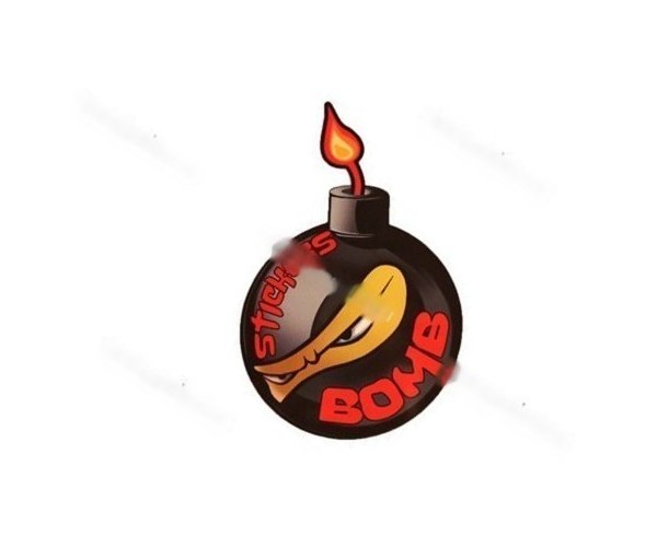 Наклейка Смайлик bomb 13,5x20см