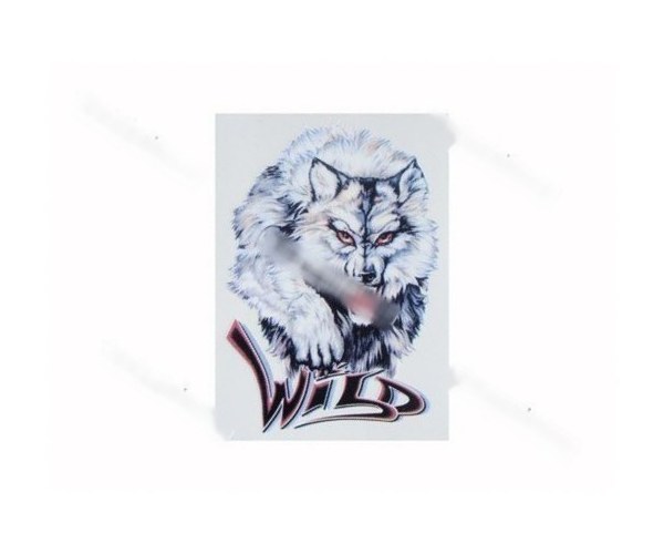 Наклейка Волк Wild 16х11см