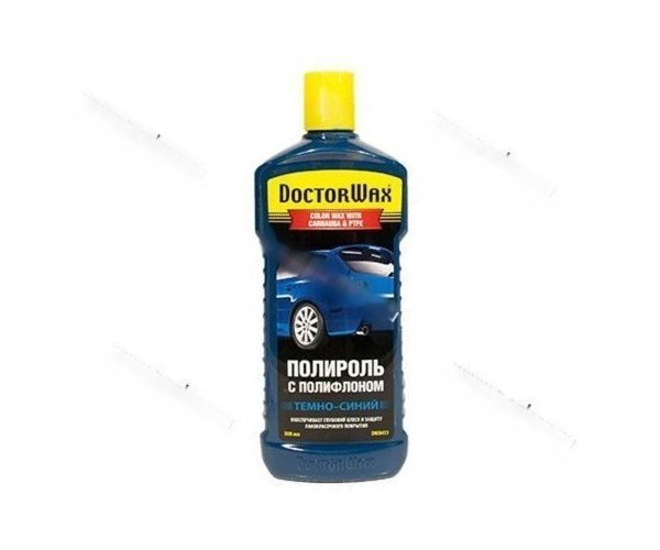 Полироль кузова Doctor Wax с полифлоном темно-синяя 296мл DW8433S