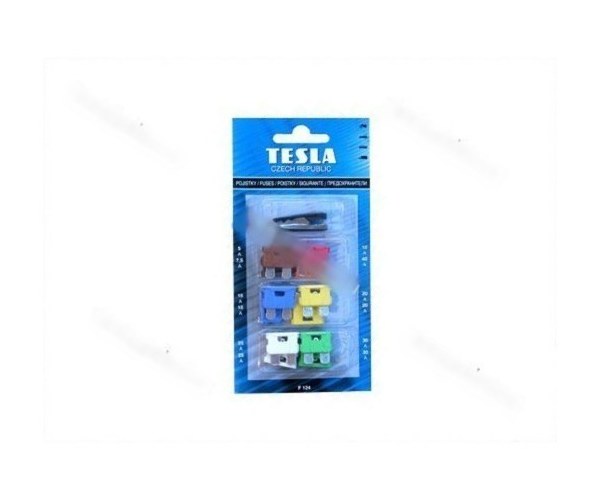 Предохранитель флажковый TESLA 12шт с пинцетом F124/F224