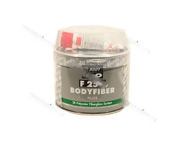 Шпатлевка HB BODY FIBER GLASS F250 стекловолокно 250гр с отвердителем
