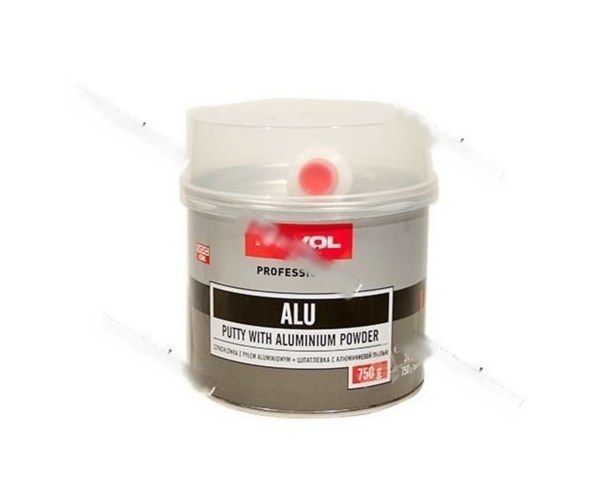 Шпатлевка NOVOL ALU алюминий 750гр с отвердителем