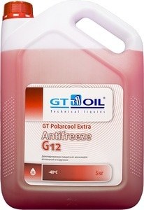 Антифриз G12 GT OIL GT Polarcool Extra готовый 5л (красный)