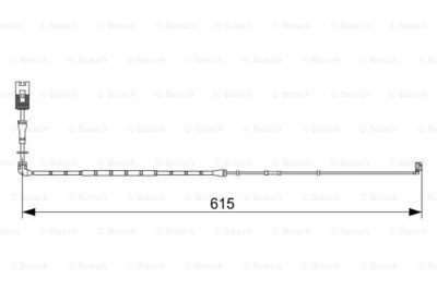 Датчик износа торм.колодок RANGE ROVER 3.6/4.2 передний 615мм