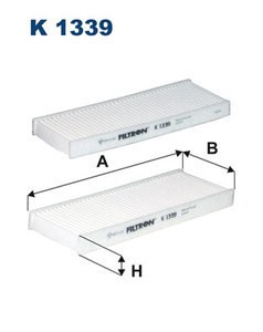 Фильтр салона CITROEN C-ELYSEE/PEUGEOT 301 12- (упак.2шт.)