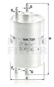 Фильтр топливный MB W210/W202/W203/W220/W463