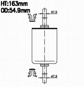 Фильтр топливный OPEL/GM/LADA 2123