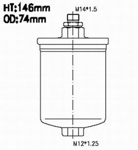 Фильтр топливный PEUGEOT 205/309/405