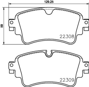 Колодки тормозные AUDI A4/A5/A6/Q5/Q7 15- задние