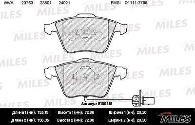 Колодки тормозные AUDI A6/ALLROAD 04-с датч. пер. SemiMetallic