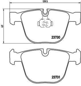Колодки тормозные BMW E60/E61/E65/E66/E70/E71 задние