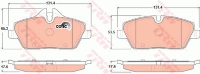 Колодки тормозные BMW E81/E87/MINI COOPER 04- передние