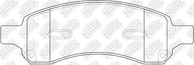 Колодки тормозные CHEVROLET TRAILBLAZER 05-08 передние