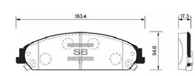 Колодки тормозные CHRYSLER 300C 04- передние спорт