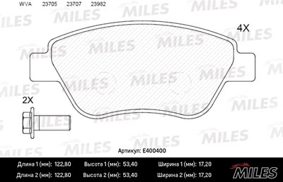 Колодки тормозные FIAT ALBEA 01-09 пер. LowMetallic
