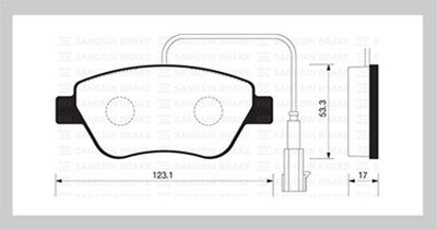 Колодки тормозные FIAT ALBEA/DOBLO/STILO 01> передние
