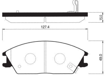 Колодки тормозные HYUNDAI ACCENT/GETZ передние