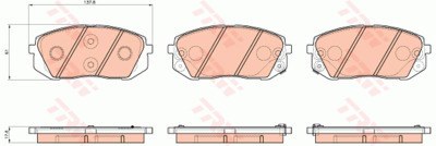 Колодки тормозные HYUNDAI ix35 10-/ i40/KIA SPORTAGE 10-/SOUL 14- передние