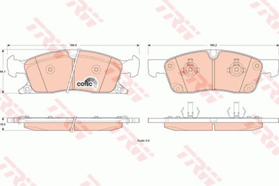 Колодки тормозные JEEP GRAND CHEROKEE IV 10- передние