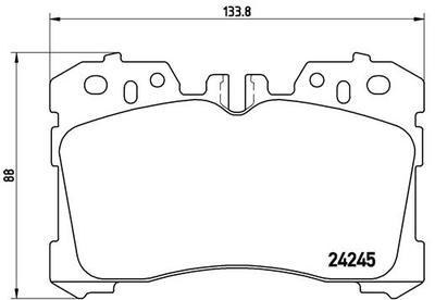 Колодки тормозные LEXUS LS460-600 06- передние