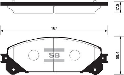 Колодки тормозные LEXUS RX 09-/TOYOTA HIGHLANDER 07- передние