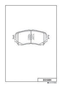 Колодки тормозные MAZDA 6 12- передние