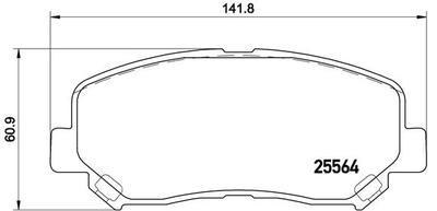 Колодки тормозные MAZDA CX-5 11- передние