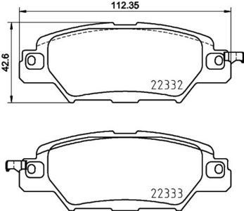 Колодки тормозные MAZDA CX-5 14- задние