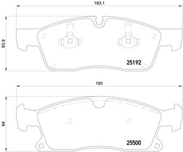 Колодки тормозные MERCEDES-BENZ ML W166 250-350 11- передние