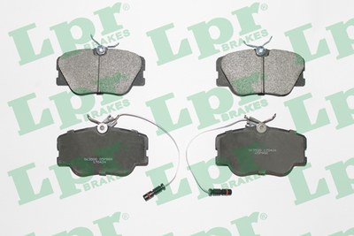 Колодки тормозные MERCEDES BENZ W201/W124 с датчиком передние