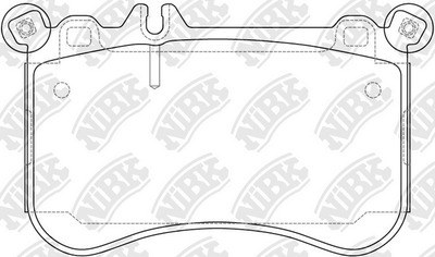 Колодки тормозные MERCEDES C218/W212/W221/C216 передние