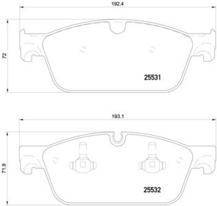 Колодки тормозные MERCEDES GL X166/ML W166 передние