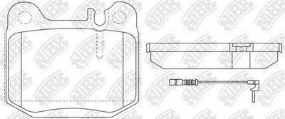 Колодки тормозные MERCEDES W163 ML270-500 98-05 задние