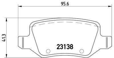 Колодки тормозные MERCEDES W168/W169/W245/W414 VANEO задние