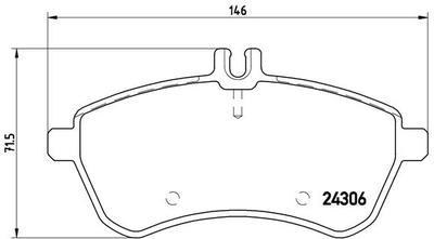 Колодки тормозные MERCEDES W204/W212 передние
