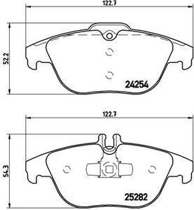 Колодки тормозные MERCEDES W204/X204 07- задние