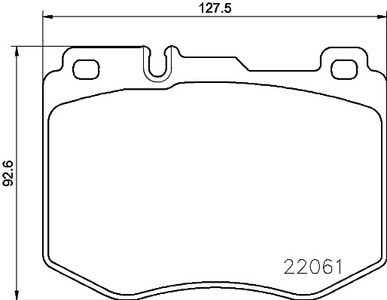 Колодки тормозные MB W205/W213/GLC(X253) 14- передние