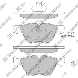 Колодки тормозные MERCEDES W211 4-matic 03-08 передние