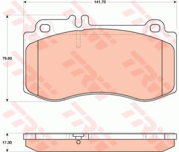 Колодки тормозные MERCEDES W212/218 09- передние