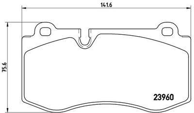 Колодки тормозные MERCEDES W221/W211/C219/C216/R230 передние