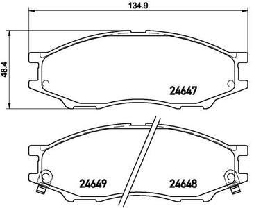 Колодки тормозные NISSAN ALMERA CLASSIC 06- передние