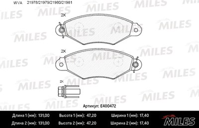 Колодки тормозные NISSAN KUBISTAR 03-/RENAULT KANGOO 97- передние LowMetallic