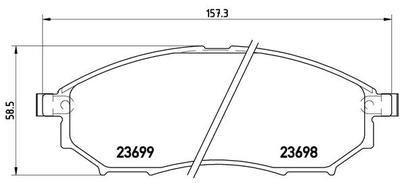 Колодки тормозные NISSAN MURANO/PATHFINDER/QASHQAI/RENAULT KOLEOS передние