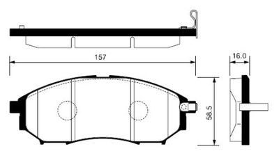 Колодки тормозные NISSAN MURANO/PATHFINDER/QASHQAI/RENAULT KOLEOS передние
