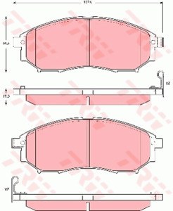 Колодки тормозные NISSAN MURANO/PATHFINDER/QASHQAI/RENAULT KOLEOS передние